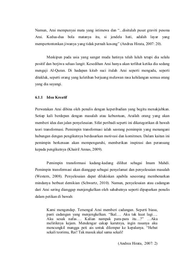 Teks Ulasan Sang Pemimpi
