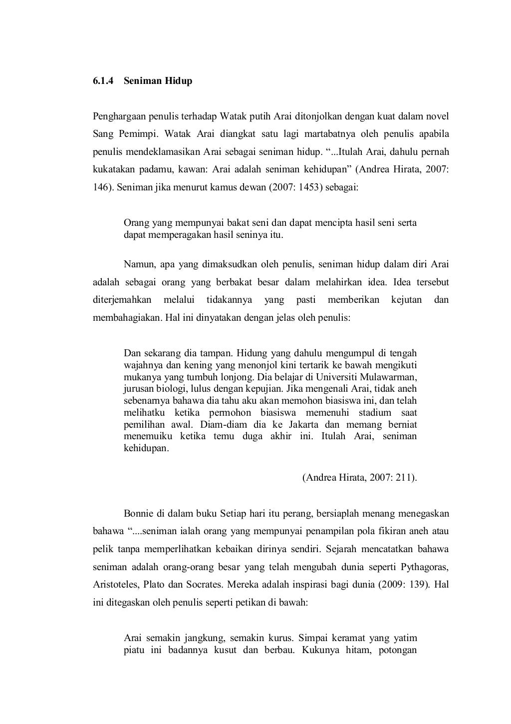 Ulasan Novel "Sang Pemimpi" karya Andrea Hirata Ulasan Novel "Sang Pemimpi" karya Andrea Hirata