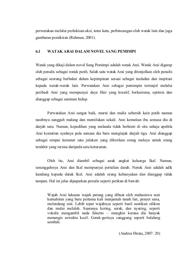 Ulasan Novel Sang Pemimpi