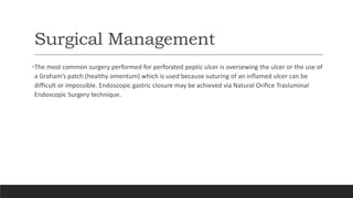 Graham's Patch Clinical Presentation of Gastric Ulcers Explained by Dhruv Rathee | PPTX