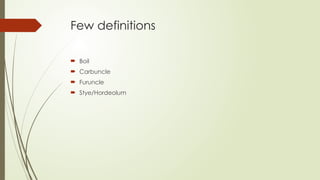 ULCER, SINUS, abscess, fistula vewry basics.pptx