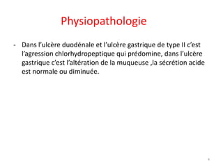 Ulcأ¨res gastro duodأ©naux | PPT