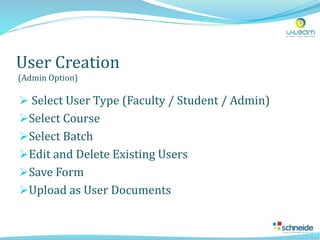U Learn Learning Management System | PPTX