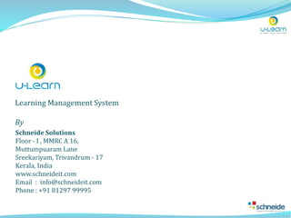 U Learn Learning Management System | PPTX
