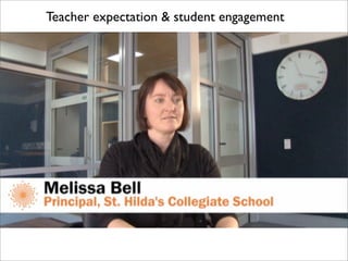 Teacher expectation & student engagement
 