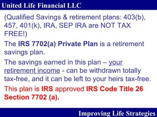 7702 Private Retirement Plans | PPT