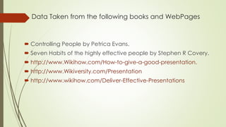 How to Give Good Presentations | PPTX