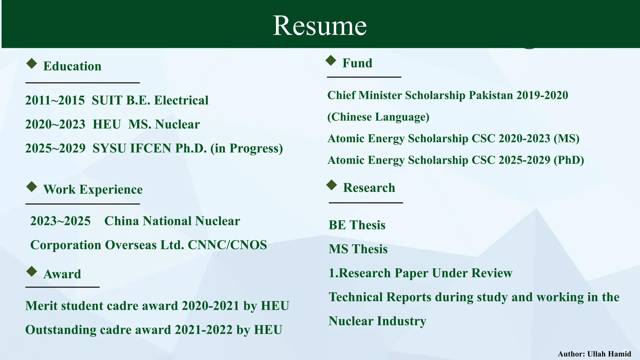 Ullah Hamid_ Student No 25140012_Write Academic Papers and Thesis ...