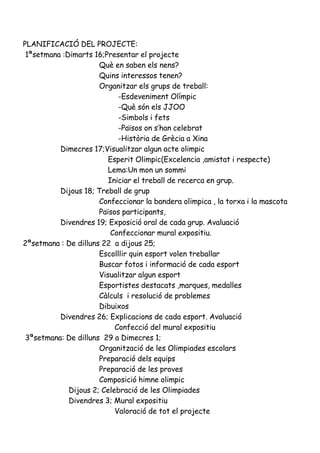 Ullastret.Jocs OlíMpics