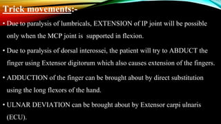 Ulnar nerve injury PPT | PPTX