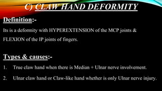 Ulnar nerve injury PPT | PPTX