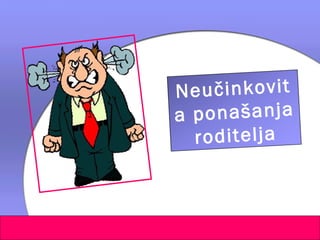 Neučinkovit
a ponašanja
  roditelja
 