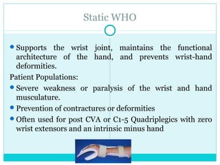 Ul orthosis | PPT