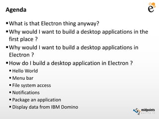 Electron - cross platform desktop applications made easy | PPTX