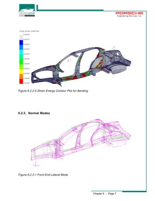 Chapter 6 - Page 7 
Engineering Services, Inc. 
Figure 6.2.2-4 Strain Energy Contour Plot for Bending 
6.2.3. Normal Modes 
Figure 6.2.3-1 Front End Lateral Mode 
 