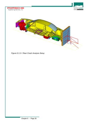 Engineering Services, Inc. 
Figure 6.3.3-1 Rear Crash Analysis Setup 
Chapter 6 - Page 26 
 