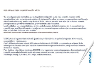 Dra. Alicia De la Peña
 