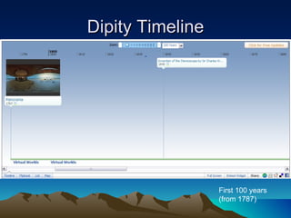 Dipity Timeline First 100 years  (from 1787) 