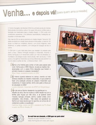 Novembro-Dezembro, 2010 I ULTIMATO 19
 