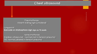 Ultasound in dyspnea  & intensive care unit