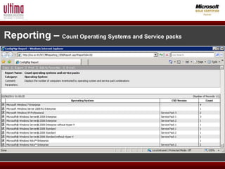 Reporting – Count Operating Systems and Service packs
 