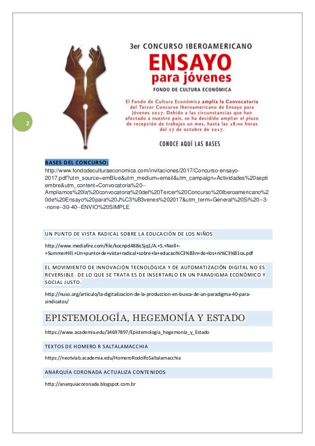ultima lecturas de septiembre de 2017