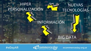 HIPER
PERSONALIZACIÓN
INFORMACIÓN
BIG DATA
NUEVAS
TECNOLOGÍAS
 