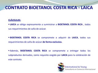 Proceso productivo del BioetanolInternational & YoungConsultoría en Comercio Internacional