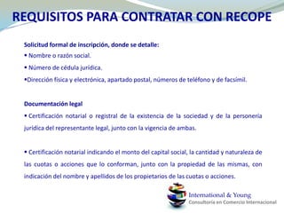 Brasil deberá importar cerca de 200MM de litros de bioetanol anhidro. Además la capacidad de producción de bioetanol en el 2011 sólo tiene condiciones para garantizar el abastecimiento del 45% de la flota de vehículos flex.BRASILInternational & YoungConsultoría en Comercio Internacional