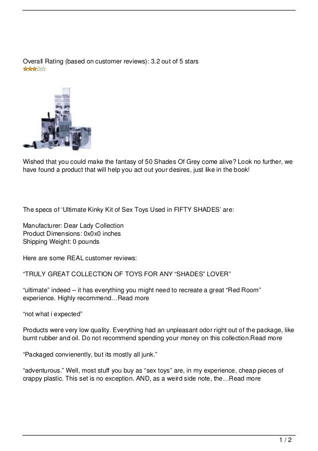 Ultimate Kinky Kit Of Sex Toys Used In Fifty Shades Review Ultimate Kinky Kit Of Sex Toys Used In Fifty Shades Review