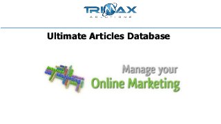 Ultimate Articles Database
 