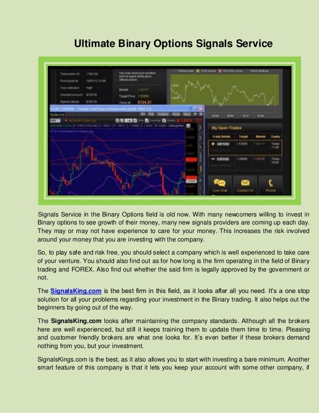 binary options signals email