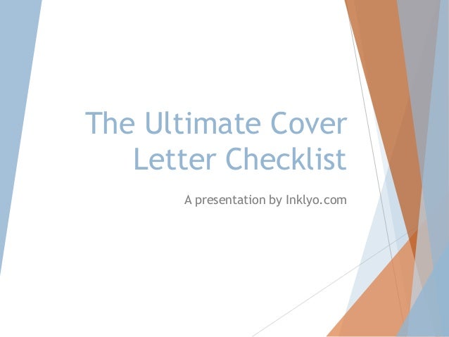 checklist cover letter nvc