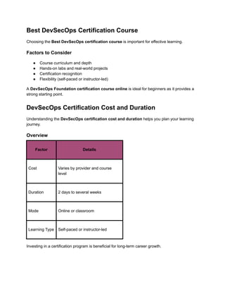 Ultimate Beginner's Guide to DevSecOps: Career, Certification, and ...