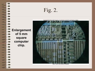 Fig. 2.
Enlargement
of 5 mm
square
computer
chip.
 