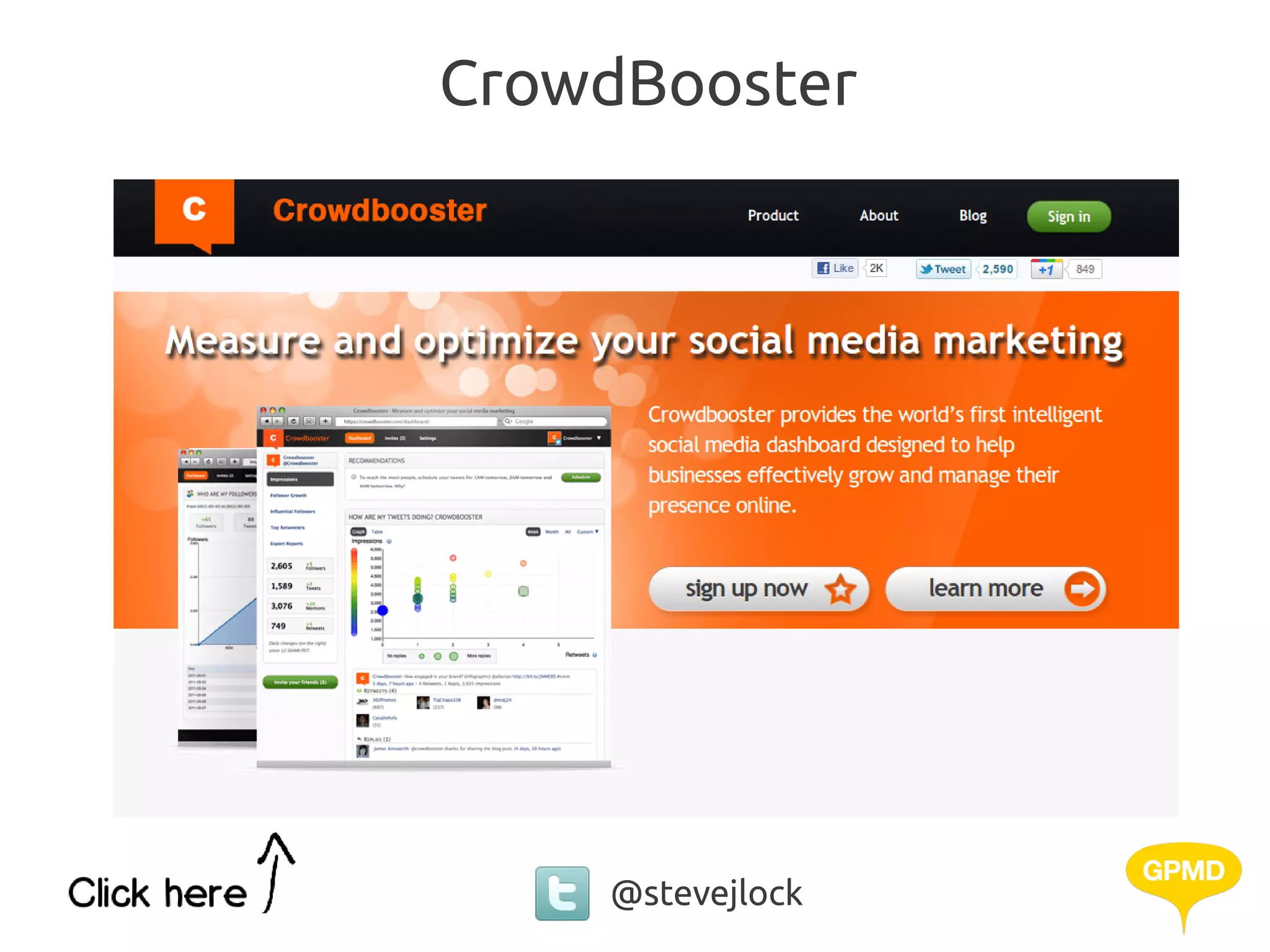 CrowdBooster




    @stevejlock
 
