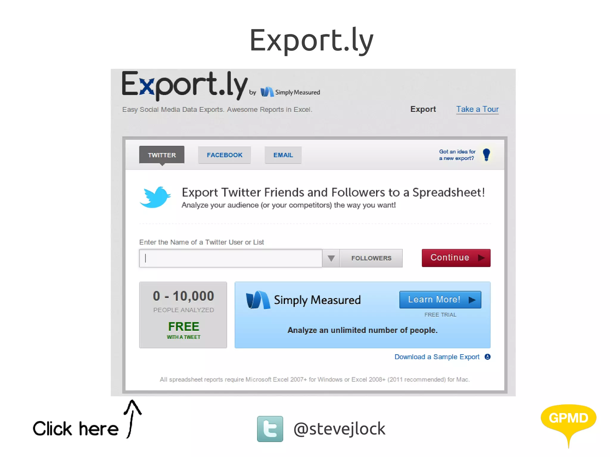 Export.ly




   @stevejlock
 
