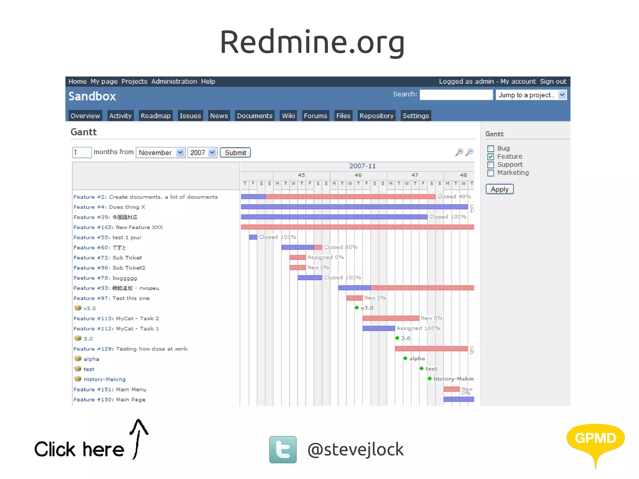 Redmine.org




     @stevejlock
 