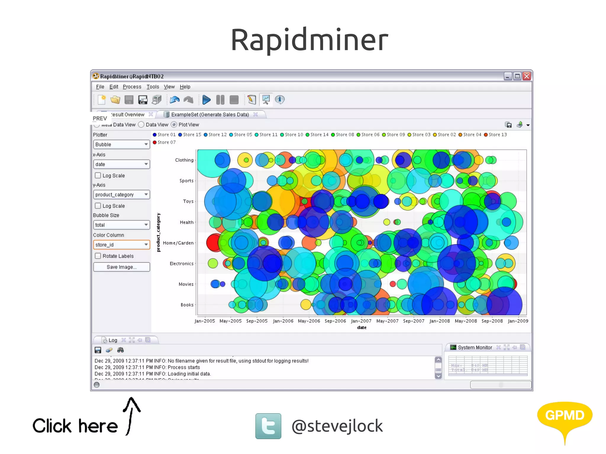 Rapidminer




   @stevejlock
 