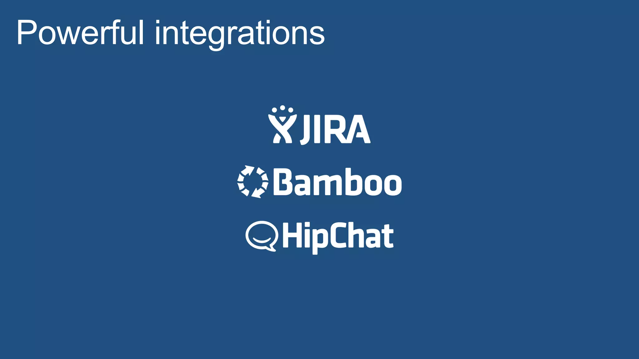 Powerful integrations
 