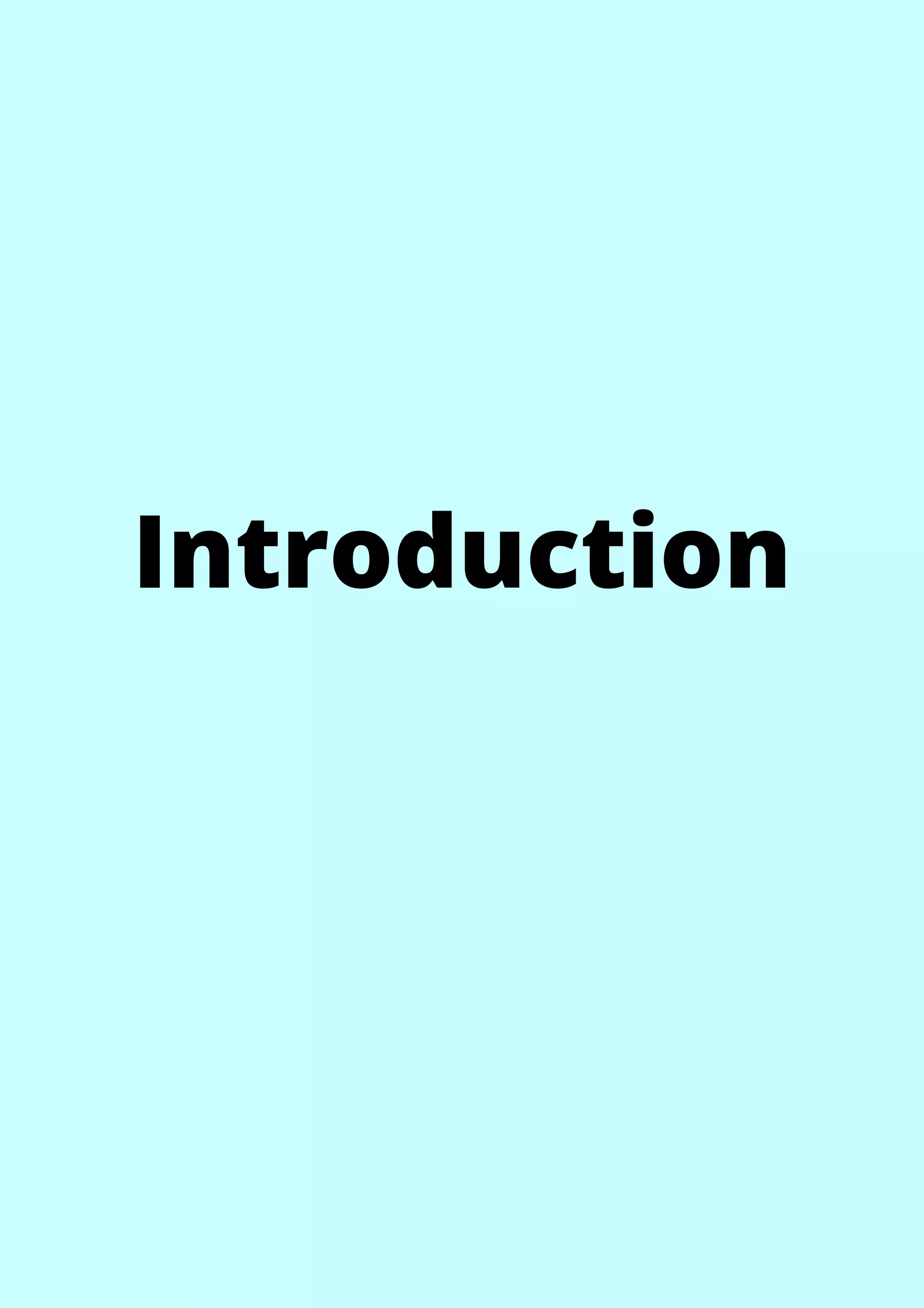Introduction


 