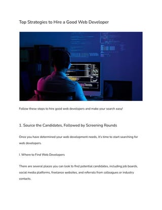 Ultimate Guide on How to Hire a Good Web Developer in 2023.pdf