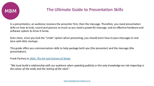 Presentation skills examples image