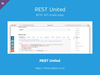REST United
REST API made easy
https://restunited.com/
10
 