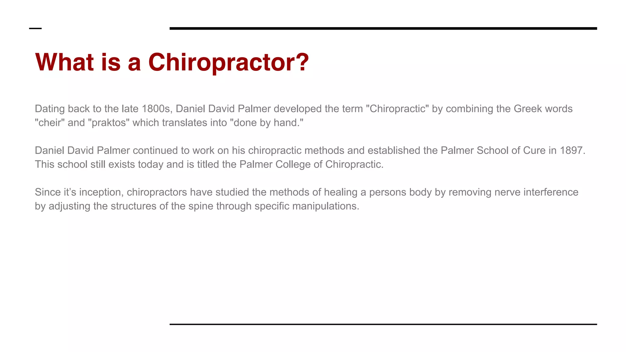 Ultimate guide to chiropractic care | PPT