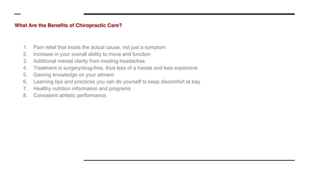 Ultimate guide to chiropractic care | PPT