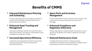 Ultimate Guide to CMMS An In-Depth Analysis - Zapium | PDF