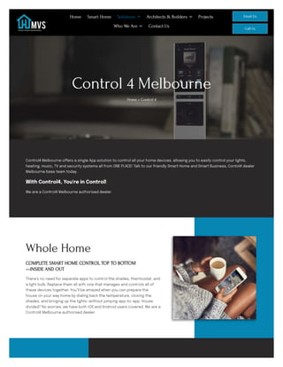 Ultimate Guide to Control4 Automation in Melbourne.pdf
