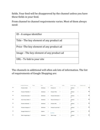 Ultimate guide to Google Data Feed Optimization | PDF