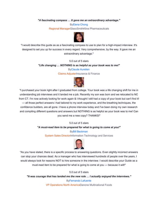 Ultimate Guide To Job Interview Answers | PDF